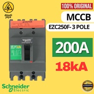 MCCB Schneider NFB Breaker EZC 250F EZC250F 3P 200A 200 a EZC250F3200 18 kA 18kA