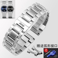 JEEP JEEP Steel Band Watch Strap Wrangler Stainless Steel Stainless Steel Men Women Waterproof Brace