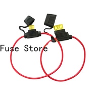 10PCs waterproof custom automotive fuse 12awg 14awg 16awg 18awg wire length