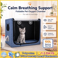 2Days⭐Local Warehouse⭐ 100L Foldable Pet Oxygen Chamber Tent Cat Dog Oxygen Cage Nebulizer Oxygen Co