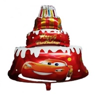 Cars Theme HBD Cake Foil Balloons