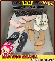 ViVi Woman flat jelly sandal perempuan Slipper Selipar wanita (1388)