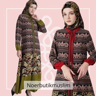New Hikmat Fashion Original D8812 Abaya Hikmat  Noerbutikmuslim Gamis