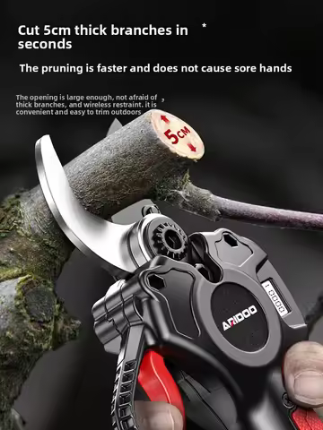 Electric pruning shears rechargeable garden pruning shears for cutting branches lithium battery spec