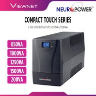 NEUROPOWER AVR COMPACT TOUCH SERIES UPS AVS 850T-USB (850VA), 1K0T (1000VA), 1K25T (1250VA), 2K0T (2