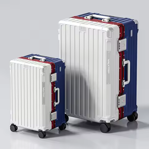 Thickened large-capacity luggage with 37-cent aluminum frame,travel case 26/28/30 inches,multi-funct