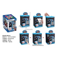 卐☄✴ATM Machine with Fingerprint Tabung Simpanan ATM Password Safe Box Tabung Music Coin Bank