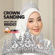 [CROWN Sanding] Zirconia, Crown Rhinestone, Crown Tunang, Crown Nikah, Crown Wedding, Crown Cantik -