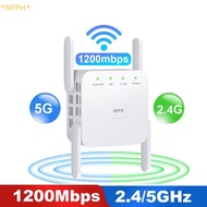 NFPH&gt; 1200Mbps 5Ghz Wireless WiFi Repeater 2.4G 5GHz Wifi Signal Amplifier Extender Router Network Wlan WiFi Repetidor new