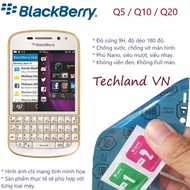 Blackberry Q5 / Q10 / Q20 Nano Coated Tempered Glass - Transparent, Not Full Screen, No Black Border