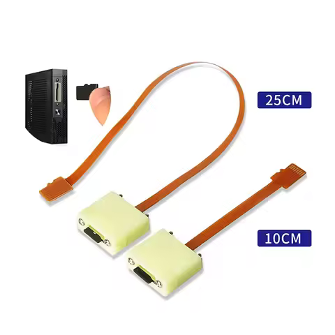 3.9in/10/25cm Embedded Micro SD Expansion Adapter, Micro SD Male-to-Female Flexible Extension Cable 