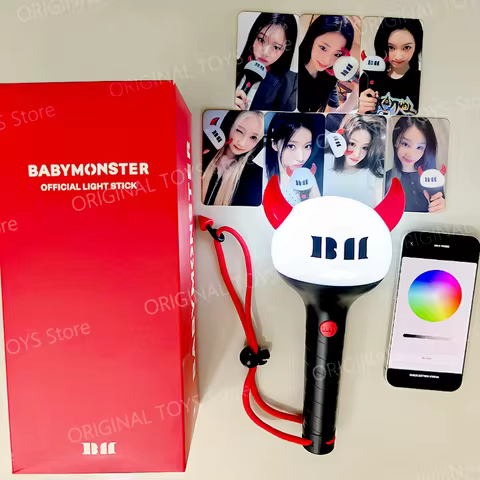 Original Kpop BABYMONSTER Official Lightstick with Bluetooth BAEMON Concert Hand Lamp Flash Light fo