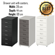 Study Cabinet Mobile Pedestal Storage Cabinet Side Cabinet ★Drawer with coaster ★ Office Home Metal Cabinet ★