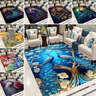 Peacock rugs, peacock pattern rugs, animal decor rugs, trendy rugs, ethnic rugs, peacocks, style rug