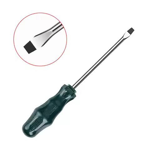 1 Pc 6×100mm CR-V Magnetic Slotted Screwdriver for Car Repair, Home Repairs Wood Work