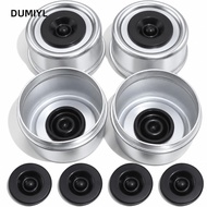 DUMIYL 4PCS Trailer Hub Dust Cap, with Rubber Plug Heavy Duty Trailer Axle Dust Cap, Durable 2.44 In
