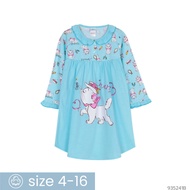 Josilins ชุดนอน เด็กหญิง ป้าย momoji ลิขสิทธิ์ ดิสนีย์ Disney Marie กระโปรง แขนยาว คอระบาย ผ้ายืด ลา