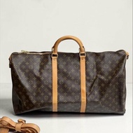 LV 路易威登 Keepall 60 老花旅行袋 行李袋 大型旅行包 現貨 二手精品