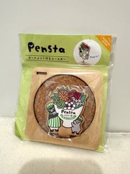 ✈️New ⭐️JR 東日本 Pensta x Suica 企鵝 x 西瓜卡 限定  立體 杯墊 B