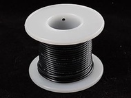 Adafruit Solid-Core Wire Spool - 25ft - 22AWG - Black [ADA290]