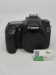 超極新淨  Canon EOS 80D body  快門1000內 進階 單鏡反光機 內置 Wifi 功能 手快有 有盒 有件