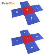 [PETSOLA] Kids Jumping Pad Cross Shaped Gift Reaction Training for Team Building Games