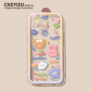 Suitable for Apple 14promax Phone Case 15/16 New Style plus Straight Edge iPhone17 Cute Bear 12mini 