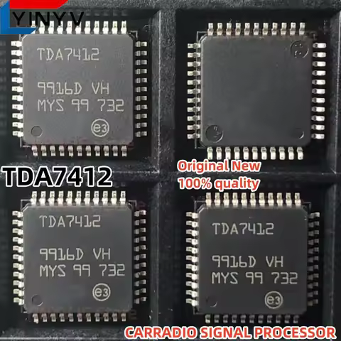 1Pcs/LOT TDA7412 TDA7412-LF QFP-44 CARRADIO SIGNAL PROCESSOR Original New 100% Quality