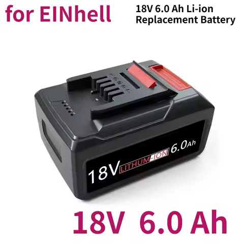 18V 6.0 Ah Li-ion Replacement Battery 4511395 for EINhell 4511481 4511396 PXC AXXIO GE-LC 18 Li Seri