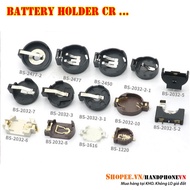 Battery Holder CR2477, CR2450, CR2430, CR2032, CR1220, CR2025 - Battery Holder CR. Solder pin pin ba