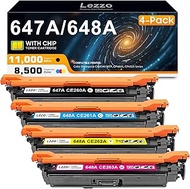 647A 648A Toner Cartridge 4-Pack Replacement for HP 647A 648A CE260A CE261A CE262A CE263A Toner for