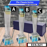 Crystal Award Plaque/Appreciation Plaque/Sales Achievement Plaque/Employee Award Plaque/Service Awar