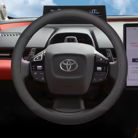 Leather Car Steering Wheel Cover for Toyota Bz4x BZ5 2024 2025 2026 Accessories