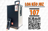 Loa kéo JBZ 107 - BASS 3 tấc - TẶNG KÈM 2 Micro
