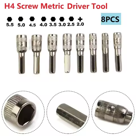 Hand Tools Home Socket Hex Socket Driver Tool H4 Drill Bit Hex Nut Hex Shank Metric PH2.0/M2.5-5.5mm