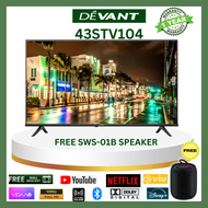 Devant 43stv104 43 inch full HD Smart TV - Netflix,  and free wall bracket