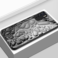 Case For OPPO A91 Reno 3 F15 Small Group Luxury Phone Beautiful Stone Shockproof Glass Shell