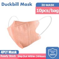 (50PCS Mask Murah)Duckbill face mask 50pcs original 4ply 3d duckbill mask headloop&earloop V-mask fo