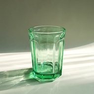 [Island Story] Medieval Glass Emerald Green Glass Hexagonal Water Glass vintage Retro Primary Color 