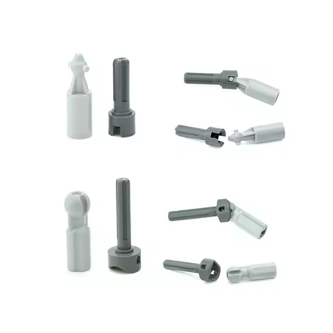 Technical MOC Parts Steering CV Joint Axle and Ball 92906 32494 52730 52731 MOC Building Blocks Bric