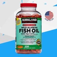 (Exp.02/2027)Kirkland Signature Wild Alaskan Fish Oil 1400 mg 230 Softgels
