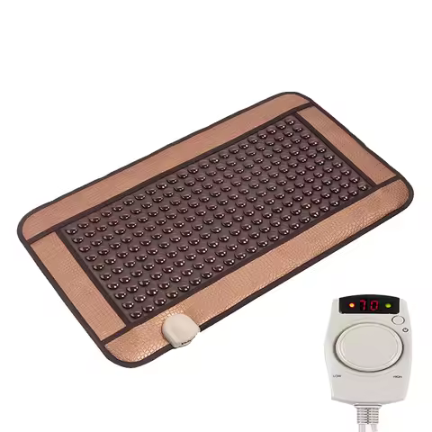 Hot warm germanium stone physiotherapy pad ms tomalin electric heating health tourmaline mat office 