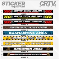 Aquarium Sticker Watch Out For Fierce Fish Aquarium Predator Glass Sticker Waterproof V.3 - Creative