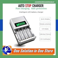 Camelion AA 2500mah BP4 Charger Battery+AA/AAA Charger with LCD