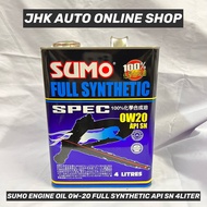 SUMO ENGINE OIL 0W-20 FULL SYNTHETIC API SN 4LITERS