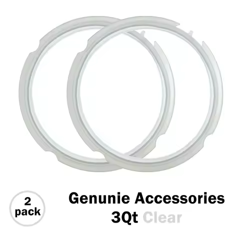 2 Pack 3 Quart / 3qt Genuine Pressure Cooker Replacement Food-safe Silicone Sealing Ring for Instant
