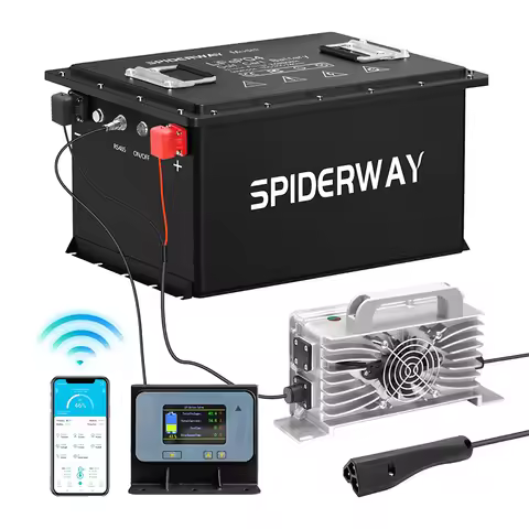 48V 150Ah Golf Cart LiFePO4 Lithium Battery for EZGO RXV TXT Freedom, 15000+ Cycle Maintenance-free 