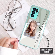 UNGU HP Custom Photo+Name Softcase Glass Oppo A95 A16 A15 RENO 5 RENO 5F A5S A54 RENO 6 | Cute Case | Oppo case | Oppo Case | Oppo softcase | Oppo Case | Oppo Phone Cover | Oppo case | Oppo Case | Case | Glass Case | Purple Case | Mint Case | Turquoise