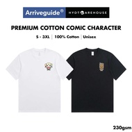 ARRIVE GUIDE 230gsm Cotton Graphic T-Shirt Symbolic Quality Comic Character Thick T-Shirt Unisex Bet