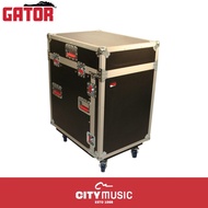 Gator ATA Console Wood Flight Rack Case; 12U Top; 12U Bottom